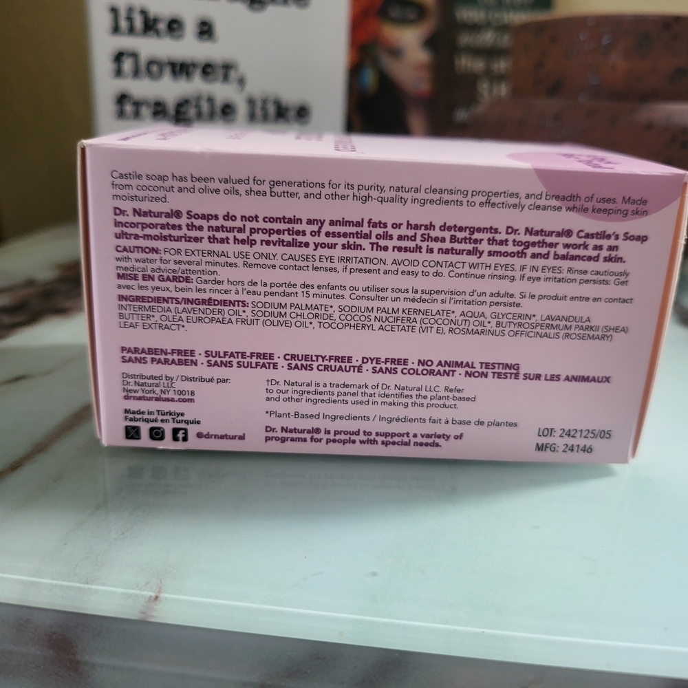 Lavender Castile Soap - Pink - Picture 2 of 3